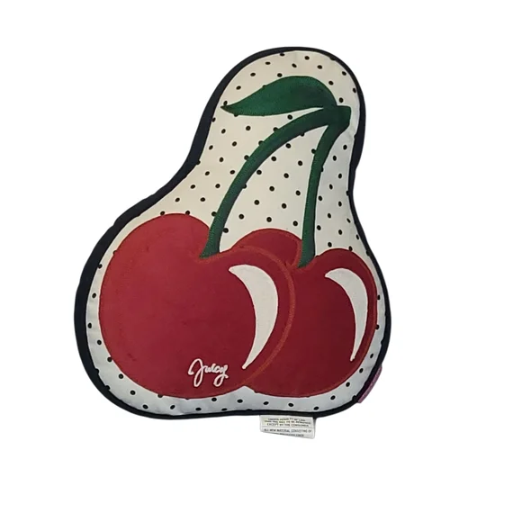 NWOT Juicy Couture Cherry Accent Pillow - Picture 2 of 4